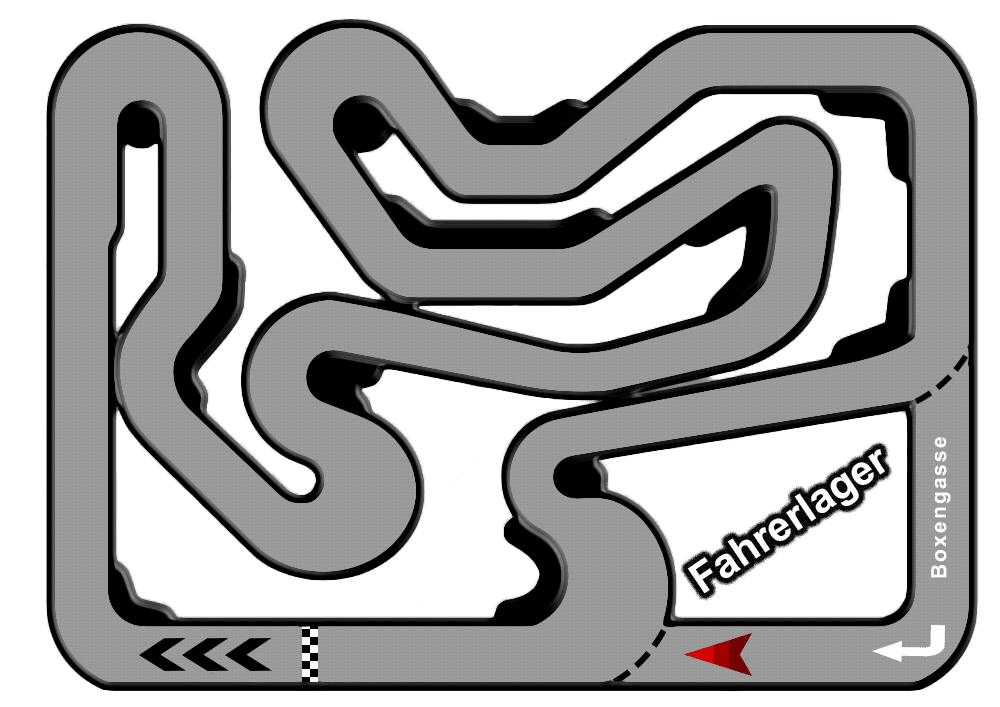 Kartbahn Layout